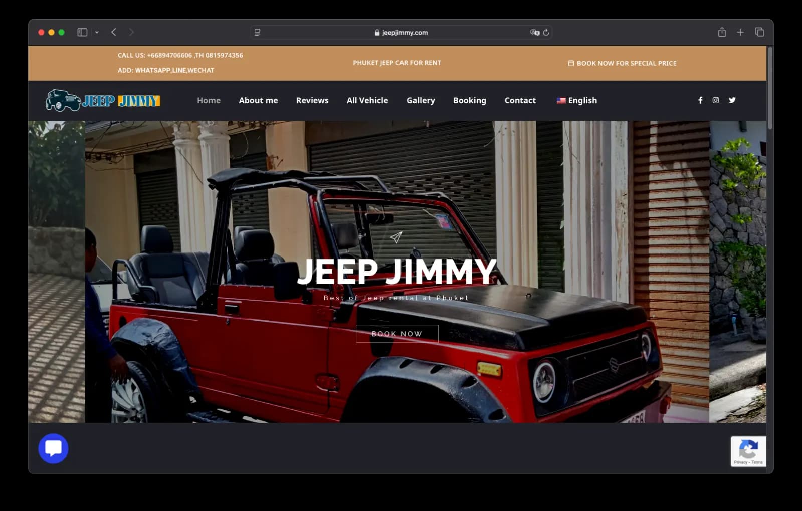 เว็บไซต์จองรถจี๊ป Jeep Jimmy Phuket